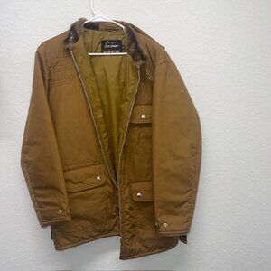 Vintage Sears Sportswear Coat 40REG 70s Hunting Talon Zip Brown Zip
